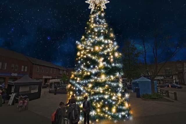 The new Christmas tree lights