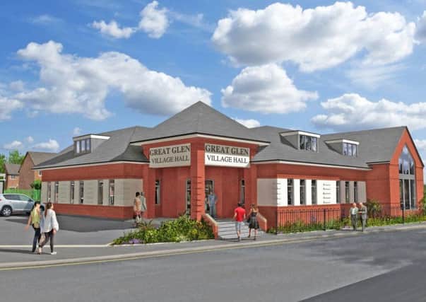 Proposed plans for Great Glen Village Hall and Community Centre. NNL-181219-093647005