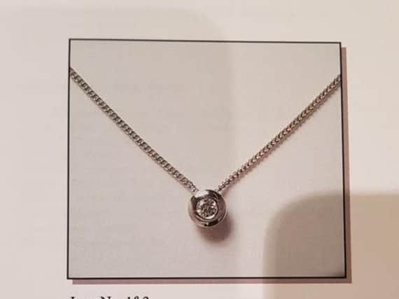 One of the items of jewellery stolen during the burglary