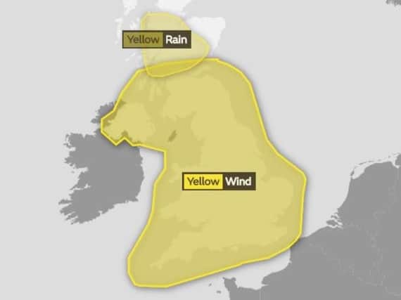 Much of the UK will be hit by bad weather on Friday