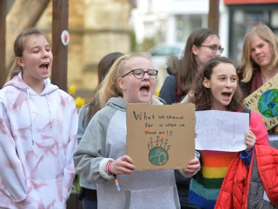 The campaigners in the town centre. PICTURE: ANDREW CARPENTER