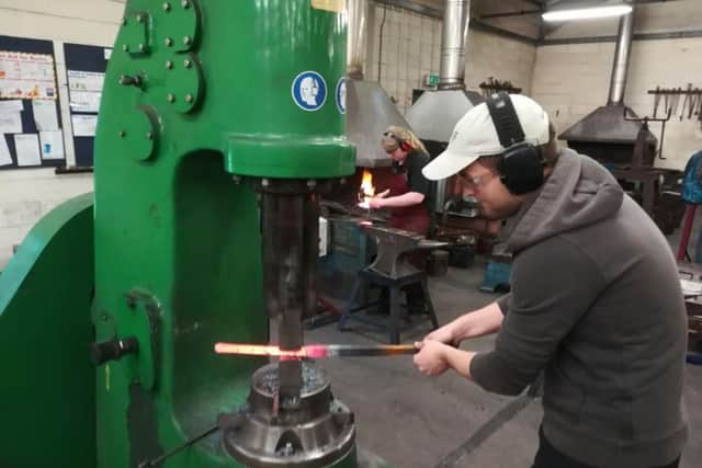 Daniel Keal is taking a Blacksmithing and Metalwork course supported by MHBC
