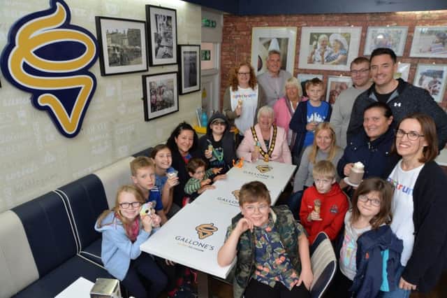 The chairman's charity Spectrum organised a charity event at Gallones ice cream parlour in Market Harborough.
PICTURE: ANDREW CARPENTER
