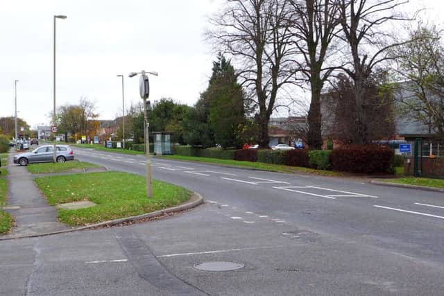 The proposed site of the pelican crossing