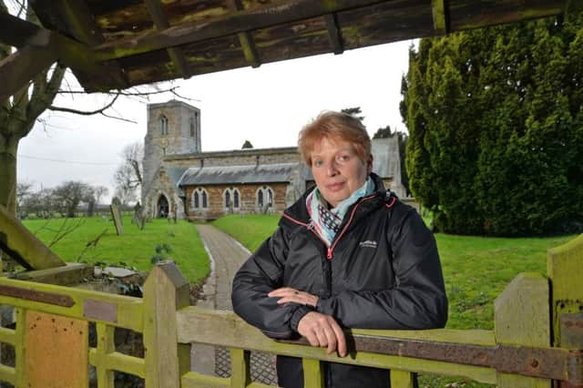 Lesley Hartshorne teasurer of St Helen's church in Sibbertoft where the lead theft took place.
PICTURE: ANDREW CARPENTER