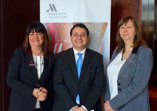 MP Alberto Costa at the tourism event at Leicester's Marriott Hotel