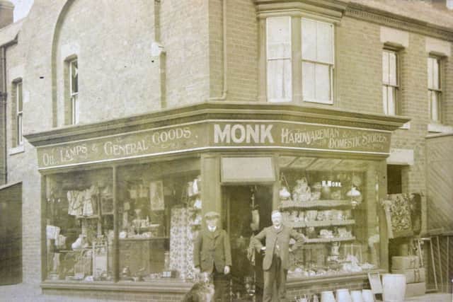 Monk's first shop.