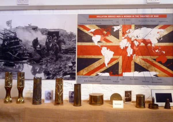 One of the displays at Hallaton Museum