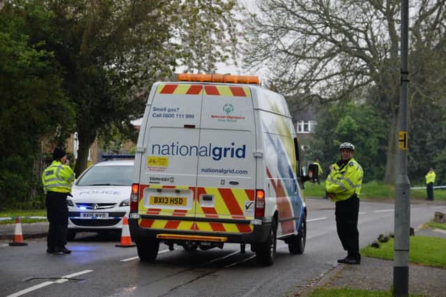 Scene of the gas leak on Great Bowden Road in Market Harborough.PICTURE: ANDREW CARPENTER NNL-161105-165502001