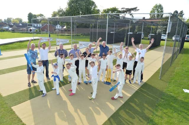 Market Harborough Cricket Club's new outdoor four lane net facility is launched. PICTURE: ANDREW CARPENTER