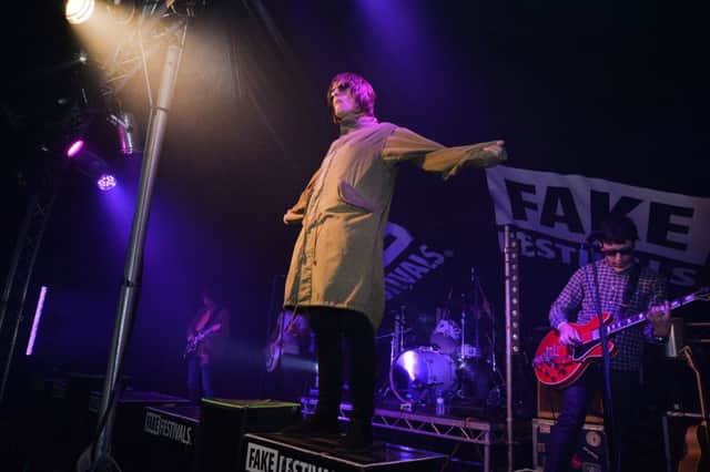 Oasish on stage at the Fake Festival in Market Harborough.
PICTURE: ANDREW CARPENTER