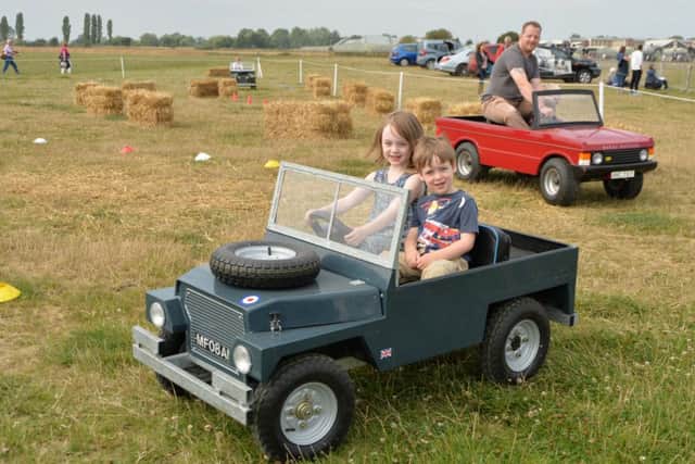 Fun...Isla Rogers 6 and Felix Rogers 4 during the County Show at Market Harborough.
PICTURE: ANDREW CARPENTER NNL-160829-102142005