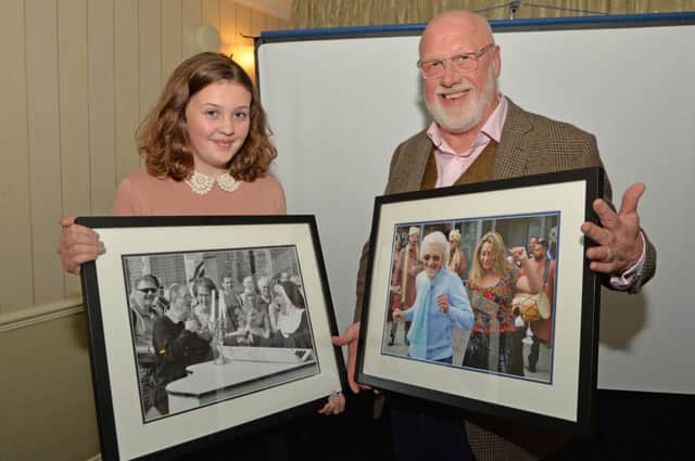 John Snape of Croft Wingates with Isabel Buckle 12 winner in the under 14's photography section.
PICTURE: ANDREW CARPENTER