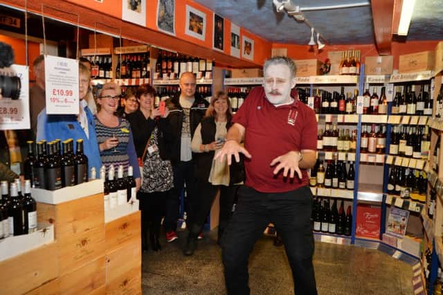 Duncan Murray dances to the Monster Mash during the launch of Mo'ket Harborough.
PICTURE: ANDREW CARPENTER