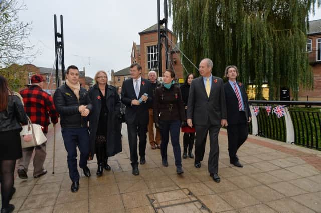Judges get an insight into the town centre.
PICTURE: ANDREW CARPENTER
