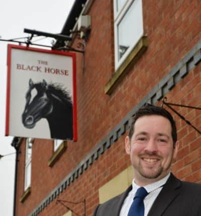 New landlord of the Black Horse in Walcote Nathan Miles.
PICTURE: ANDREW CARPENTER
