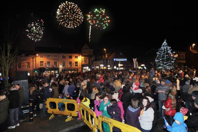 Lutterworth christmas light switch on and fireworks display in 2013. (Mail Picture: Andrew Carpenter/MHMP 001602-65) ENGNNL00120120312011539