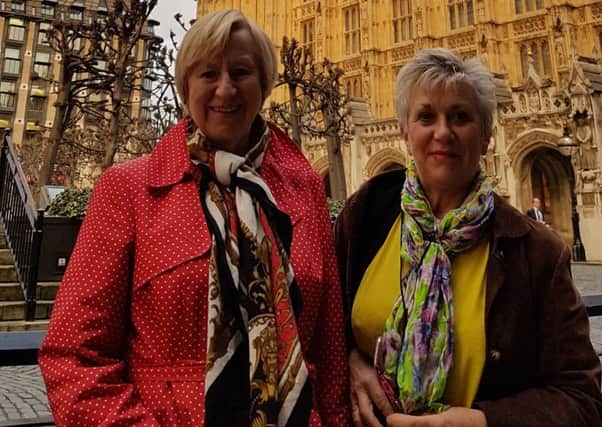 Mary Guppy (left) and Giuliana Foster were invited down to the Houses of Parliament last week to talk to health bosses about the propsoed closure.