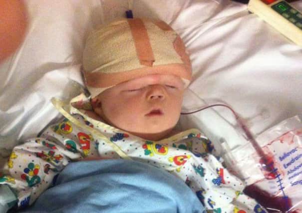 Baby Jensen recovering in Birmingham Children's Hospital NNL-170302-142140001