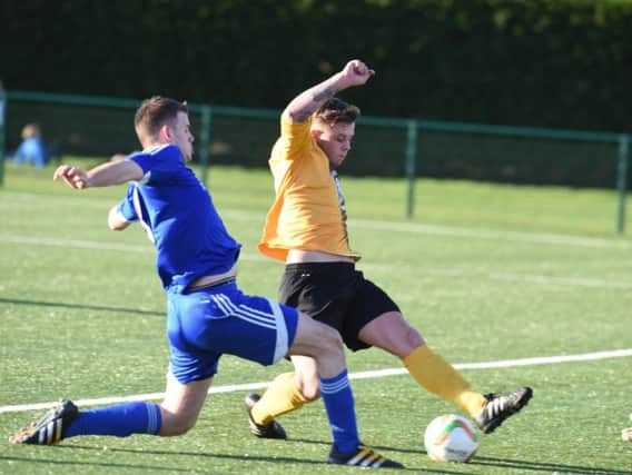 Harborough Town took Northern Premier League side Coalville to extra-time before losing their County Cyp semi-final