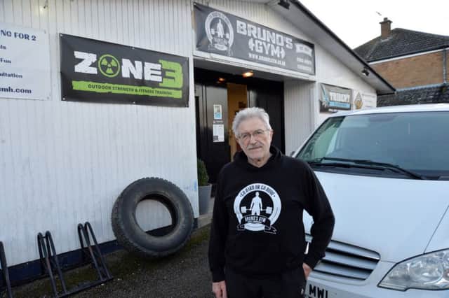 Shock...Bruno Guadagnini founder of Bruno's Gym after the break-in at the Western Avenue premises.
PICTURE: ANDREW CARPENTER