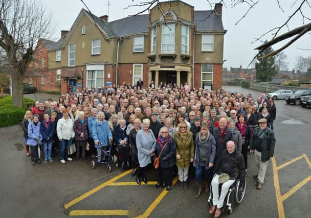 Over 400 people turned out for a group photograph on sunday of people who were born at the cottage hospital in Market Harborough.
PICTURE: ANDREW CARPENTER NNL-170313-101711005