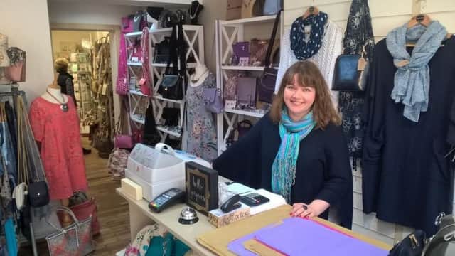 Kate Donald at her shop in Horncastle